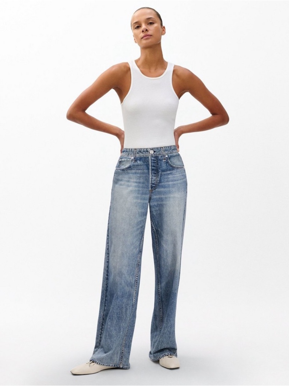 rag & bone  Miramar Wide-Leg Pants